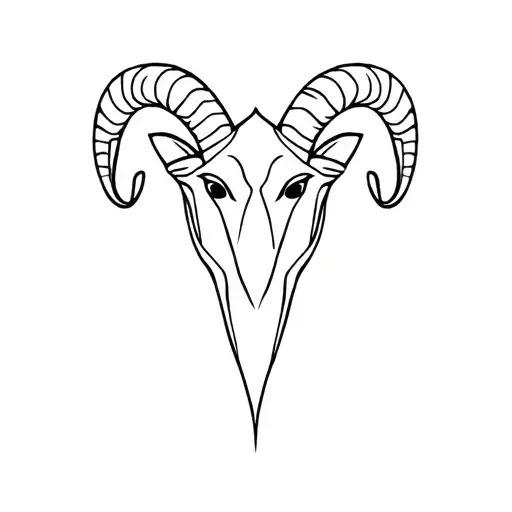 1993 Symbol Aries Ram Like Horns