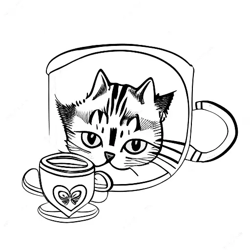 Cat In Mug