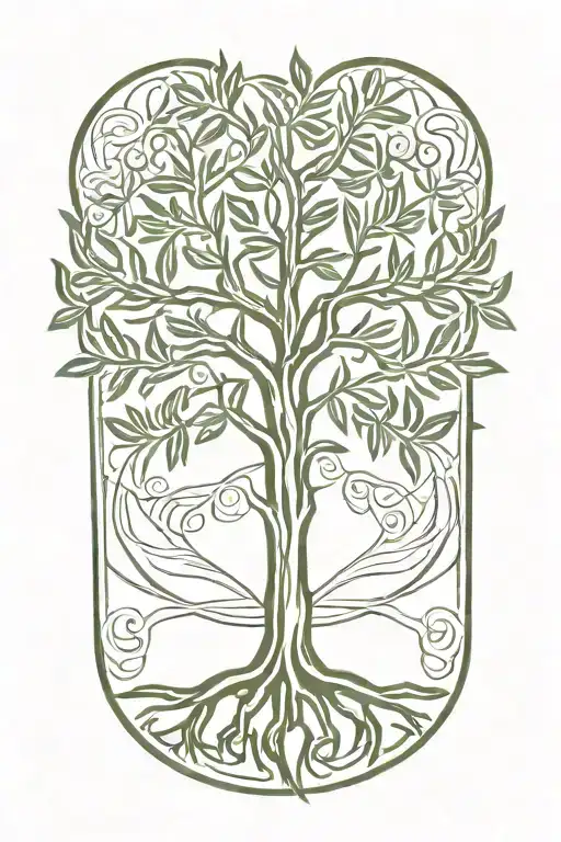 Olive Tree With Roots