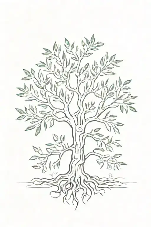 Olive Tree With Roots