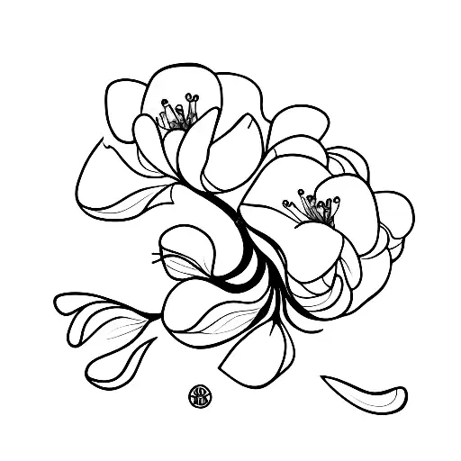 Flowing Water Cherry Blossom