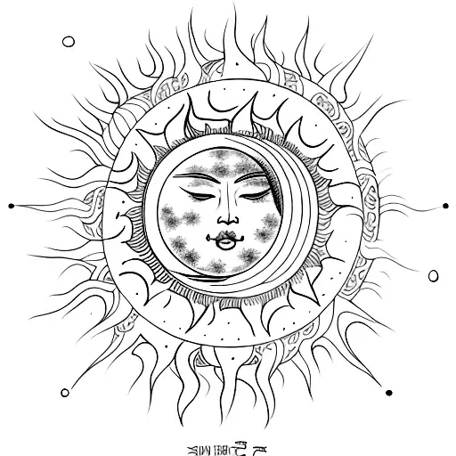 Moon Embracing The Sun