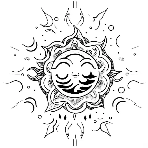 Moon Embracing The Sun