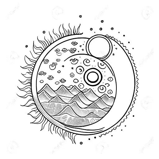 Moon Embracing The Sun