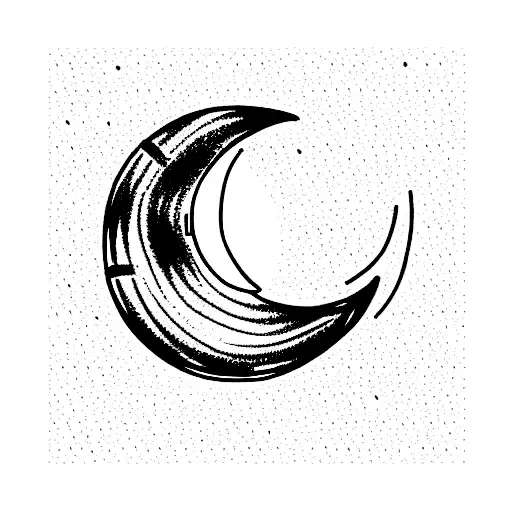 A Crescent Moon That Looks Like A Watermelon