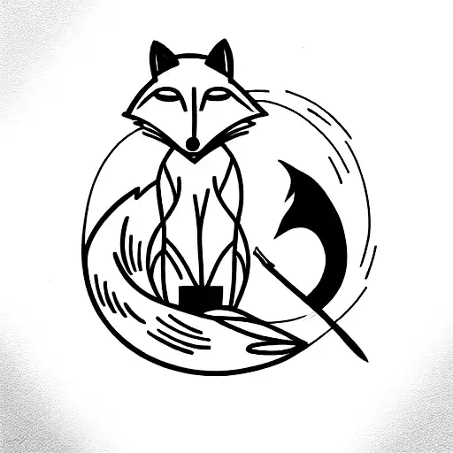 Fox And A Racoon With Knives