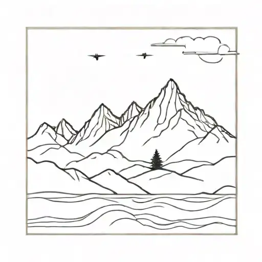 Mountains Into Ocean Into Landscape