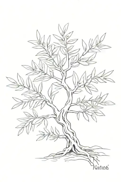 Fine Line Olive Tree With Roots