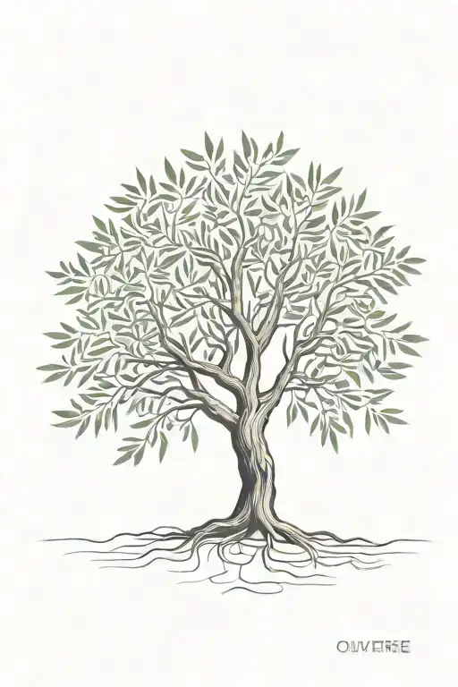 Fine Line Olive Tree With Roots