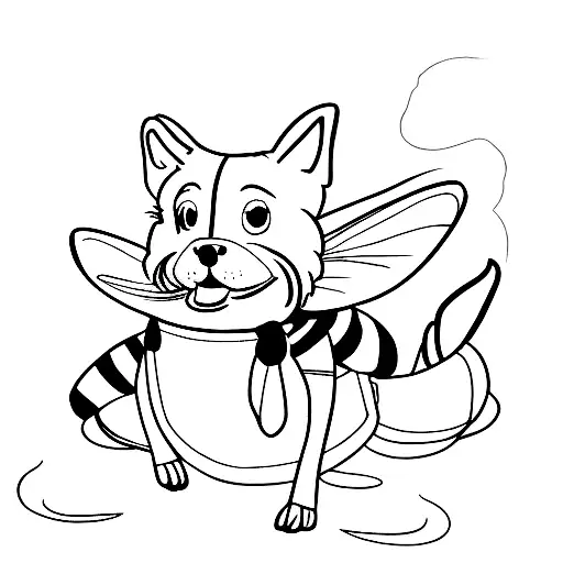 A Dog In A Bee Costume