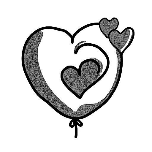 Sad Little Boy Hang On A Broken Heart Balloon