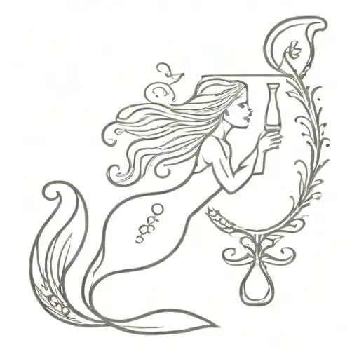 Mermaid Wine Glass