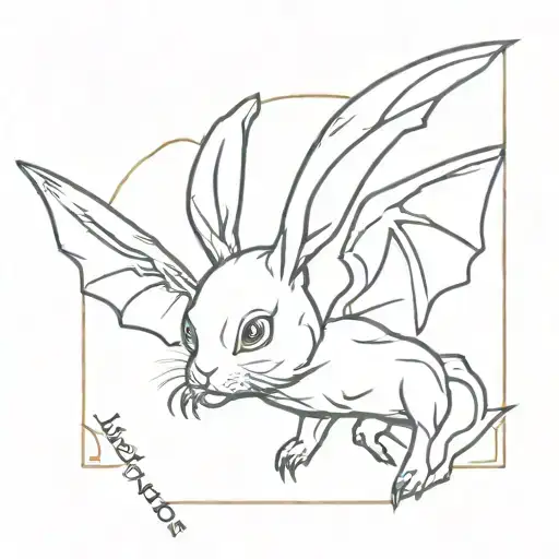 Rabbit And Bat Wings Morphing
