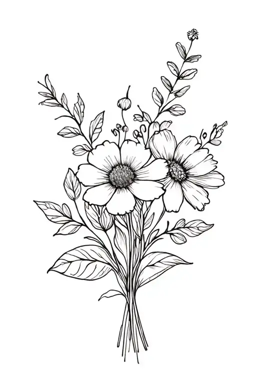 Birth Flower Bouquet