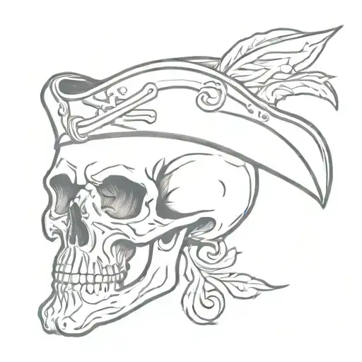 Colonial Pirate Skull
