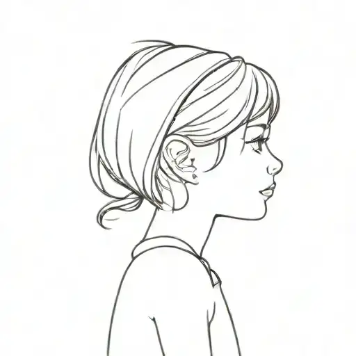 Little Girl Side Profile