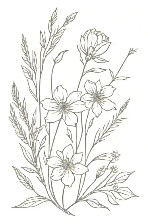 Wildflower Bouquet Tied