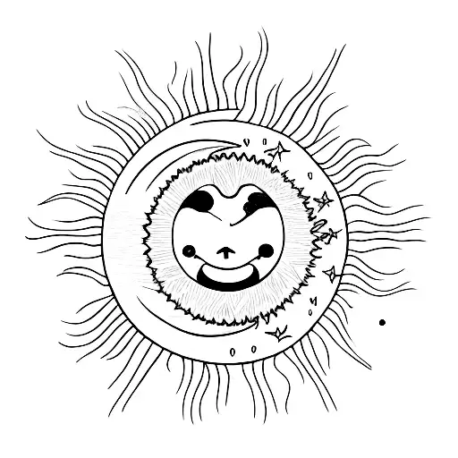 Sun And Moon Smiley