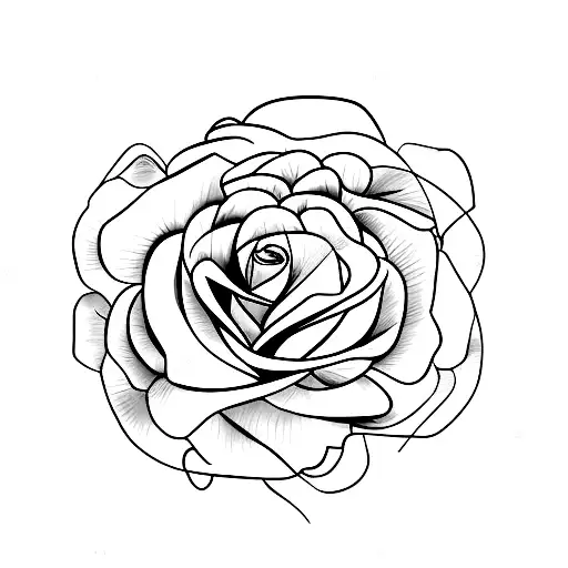 A Graceful Estoque And Castillo Intertwined With A Blooming Rose