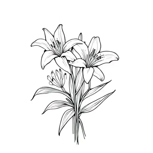 A Bouquet Of Lily Of The Vally Flower And A Dasy Flower