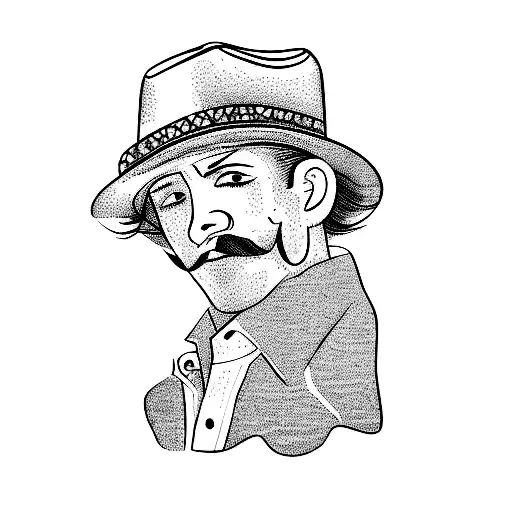 A Man In A Cowboy Hat