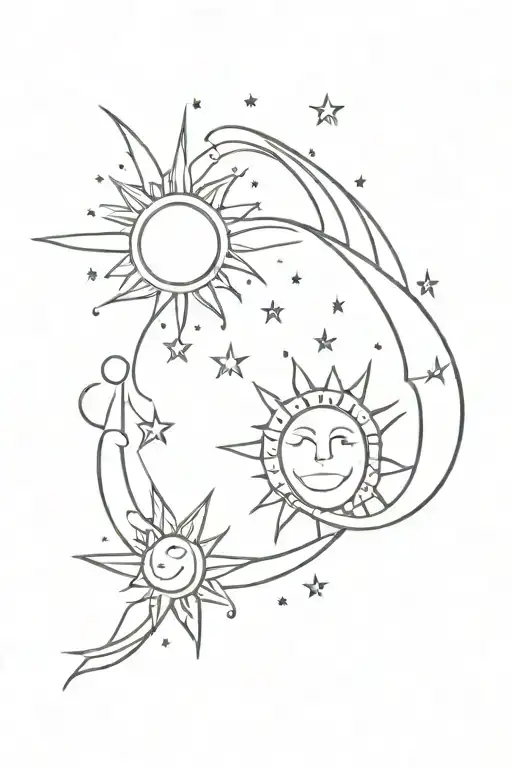 Sun And Moon Stars All Aligned