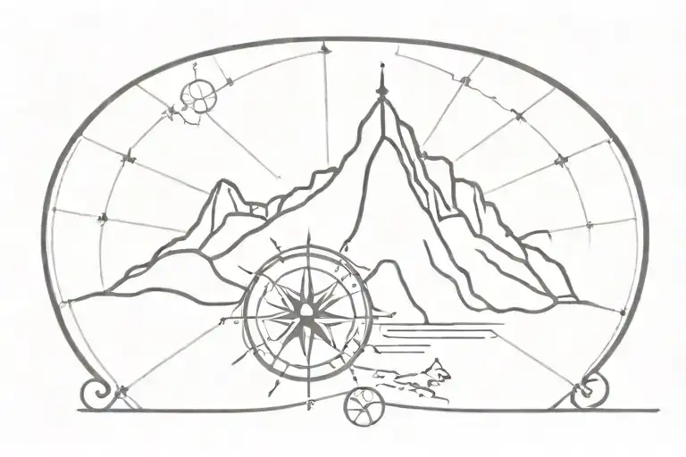 Pilgrimage To Santiago Shell And Compass