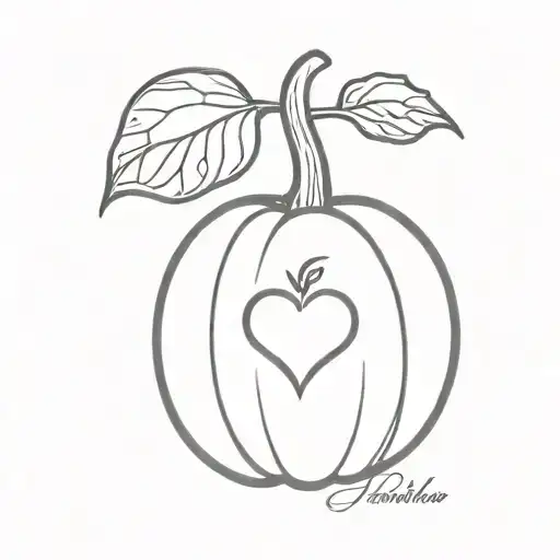 A Baby Pumpkin With Heart