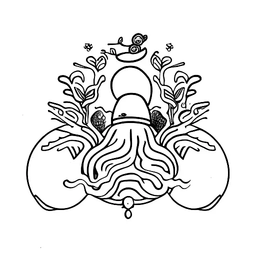 Alien With Mushrooms