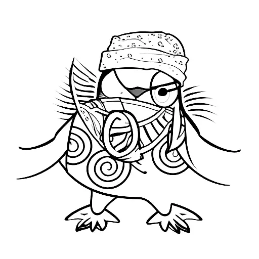 Penguin Wearin A Hawaiian Shirt