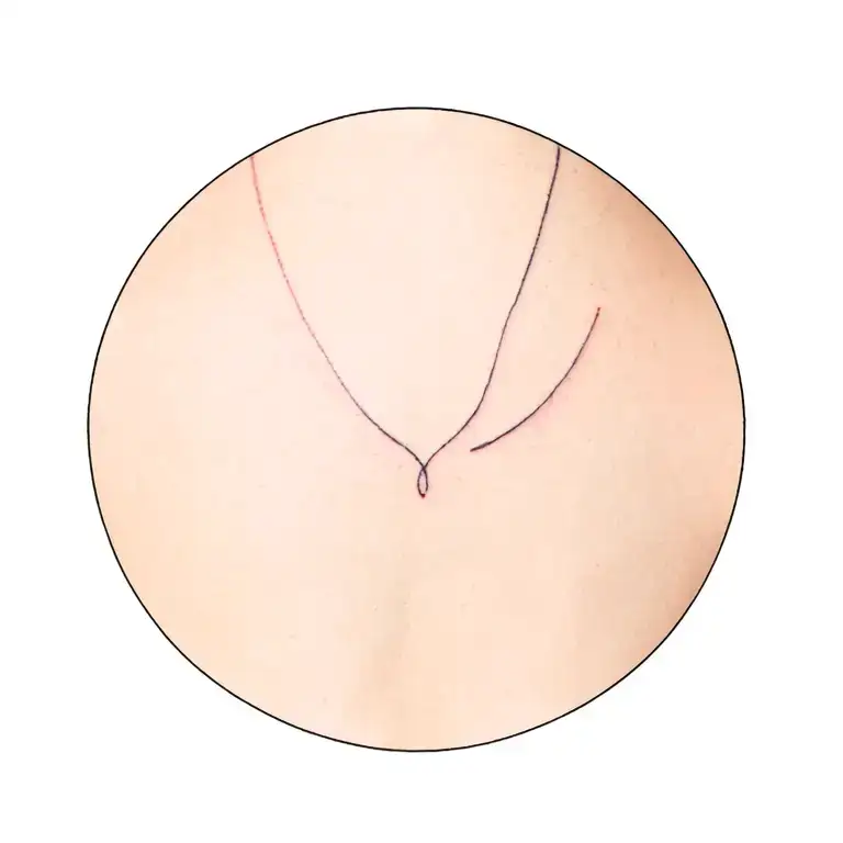 Minimal Back Tattoo Featuring