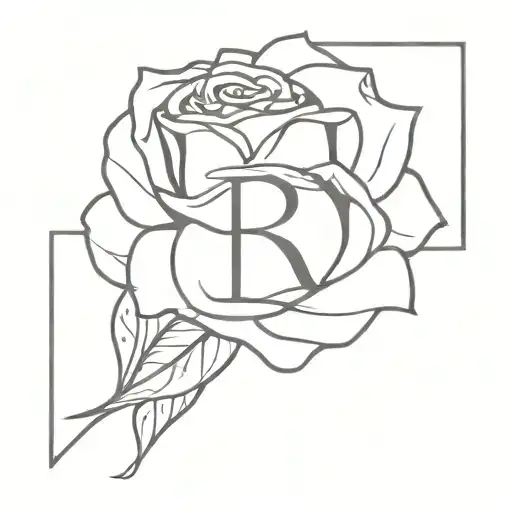 Rose And Letter R