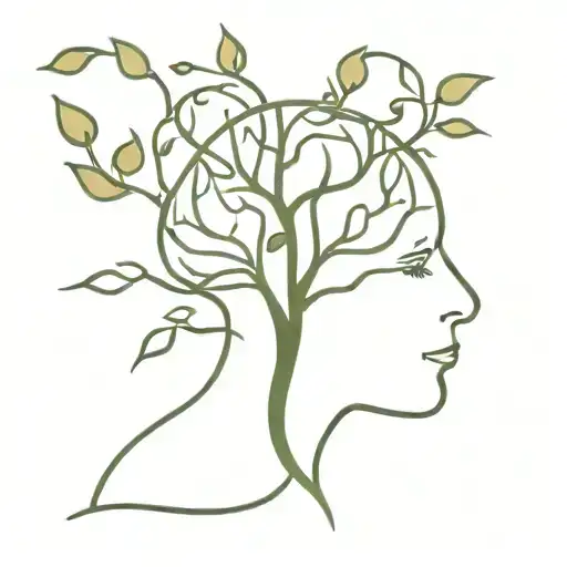 Tree Growing From The Brain With Autism Puzzle Roots