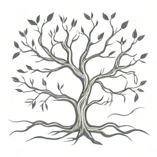 Tree With Roots That Turn Into Puzzle Pieces