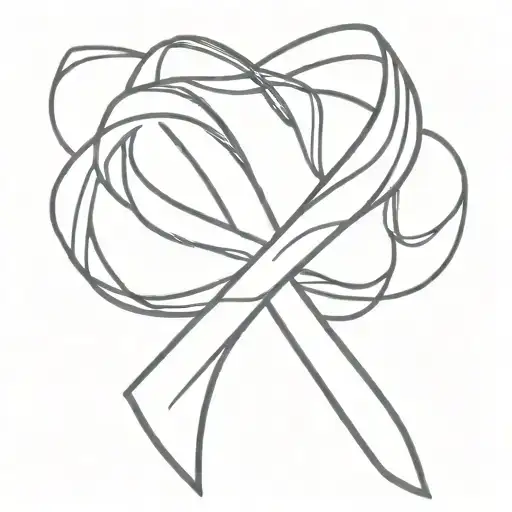 Cancer Ribbon Tied