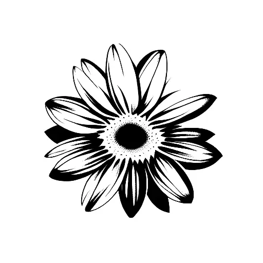 Daisy With Mountains