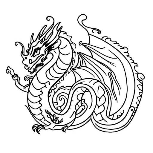 Bluebells With Dragon