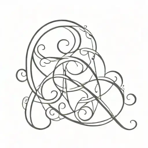 Lovely Tattoo With E Word