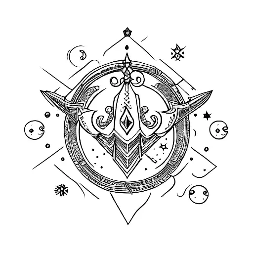 Celestial Moon Sword With Crown