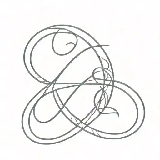 Infinity Symbol With L-r C Letters