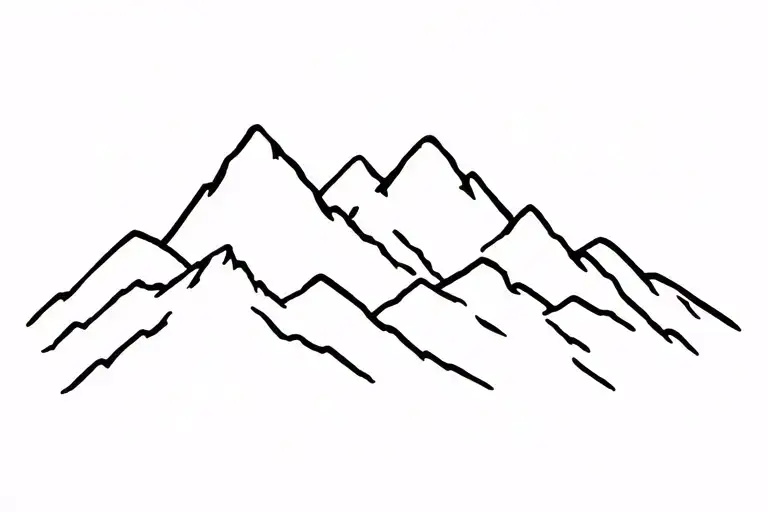 Mountain Range Silhouette