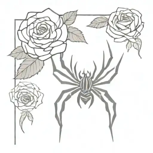 Spider And Roses