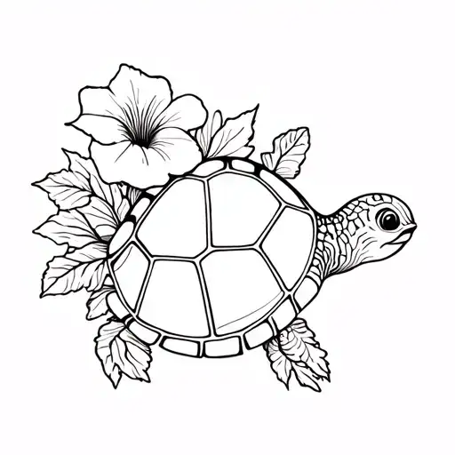 Turtle And Morning Glory Bouquet