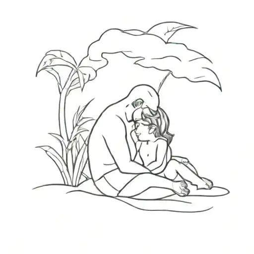 Island Girl Child Father