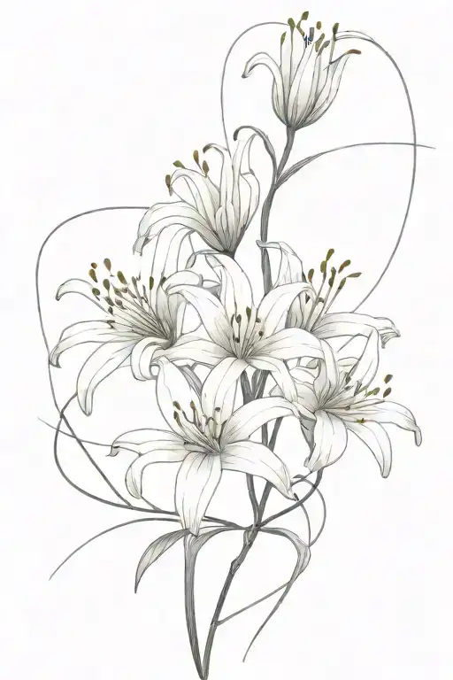 Spider Lily Bouquet Wrapped In Barbed Wire Wrapped