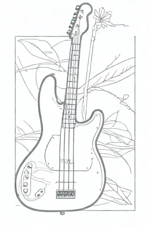 White Fender Precision Bass Guitar