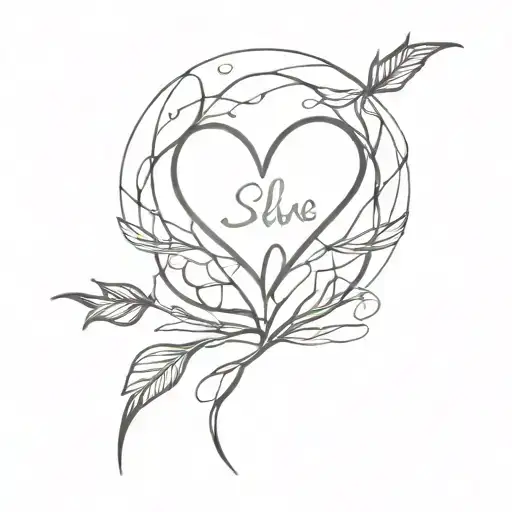 Heart Of Thorns With The Inscription Self Love Inside