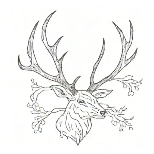 Deer Antlers 8 Points