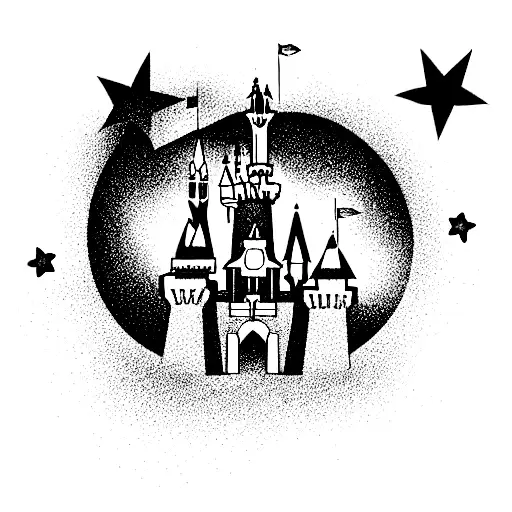 Disney Castle With Stars