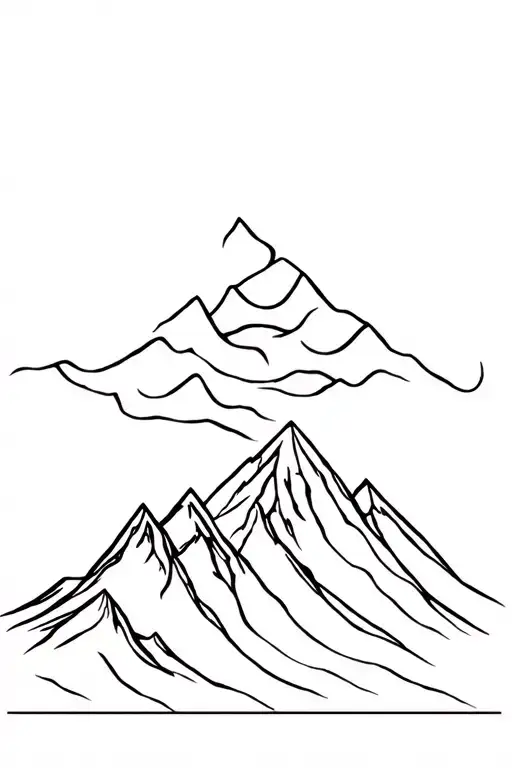 Cultural Uttarakhand Mountain And God Symbol In Alchemy
